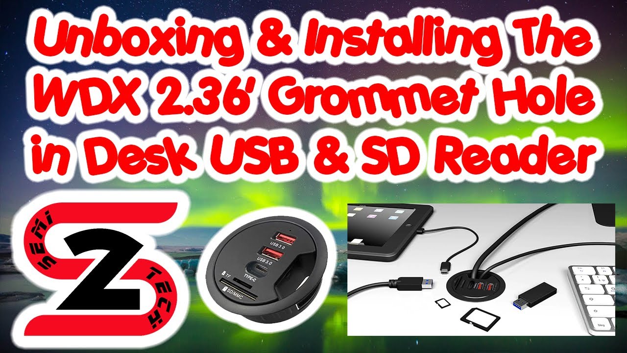 Unboxing & Installing The WDX 2 36' Grommet Hole in Desk YouTube
