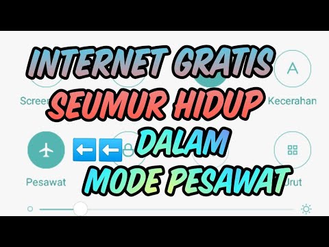 CARA INTERNET GRATIS SEUMUR HIDUP DALAM MODE PESAWAT ...
