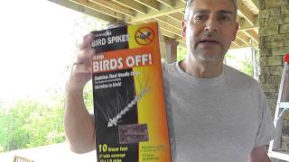 Harmless way to Stop birds from building nests next to your house