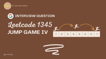 Jump Game IV - Leetcode 1345 - Python