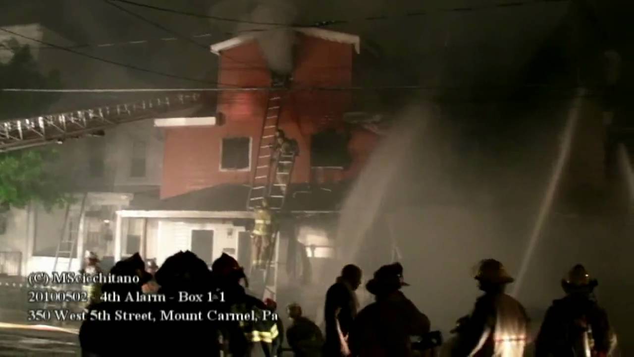 20100502 4th alarm Mt. Carmel, Pa Part 5 YouTube