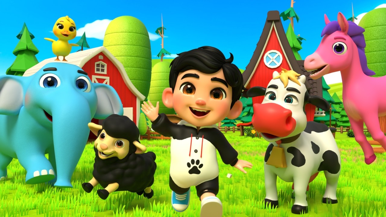 Fruits et légumes colorés à la ferme du vieux MacDonald | Chansons pour enfants sur les animaux