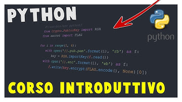 Corso Rapido Python - Tutorial ITA - Impariamo a programmare!