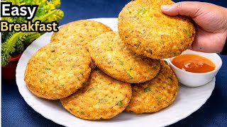 No Flour No Maida Instant Healthy Veg Breakfast Recipe | Indian 😋Easy & Tasty kids lunch box recipe|