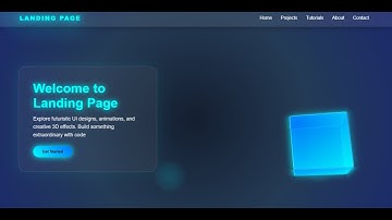 Landing Page Design Using HTML CSS And JavaScript