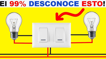 COMO CONECTAR DOS FOCOS CON INTERRUPTOR DOBLE PASO A PASO!