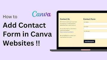 How To Add Contact Us Form To Canva Website (Step By Step)