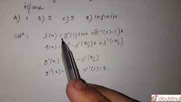 Let f and g be two differentiable functins such that:  `f (x)=g 