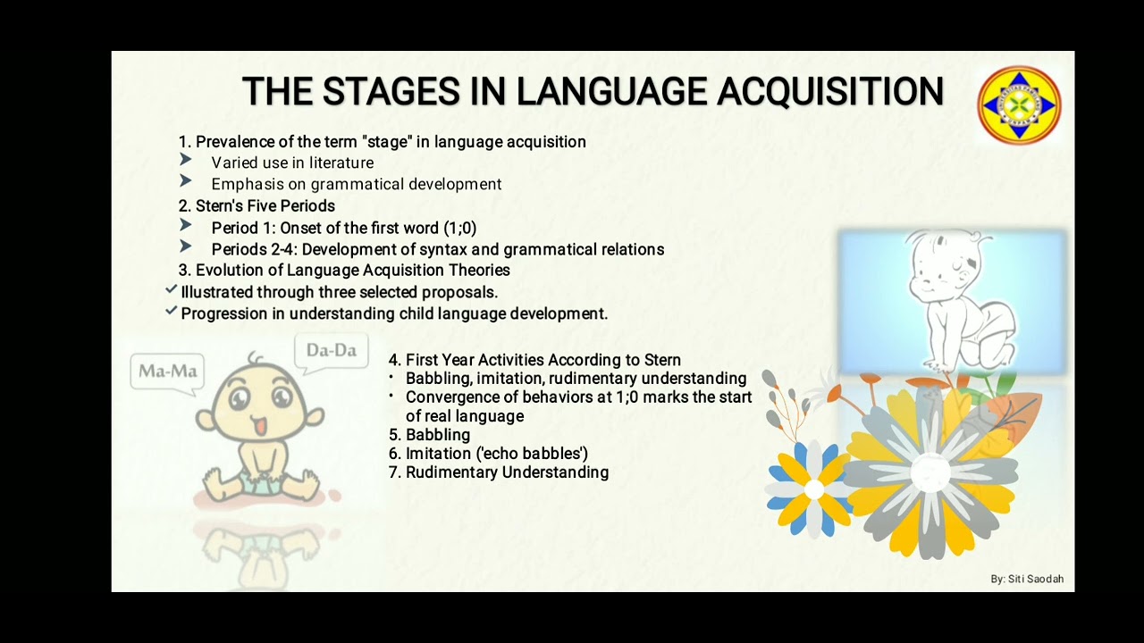 THE STAGES IN LANGUAGE ACQUISITION - YouTube