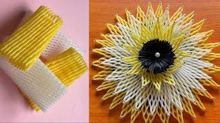 Apple Fruit Foam Net Wall Hanging Craft | Best out of waste | @SindhusCrafts