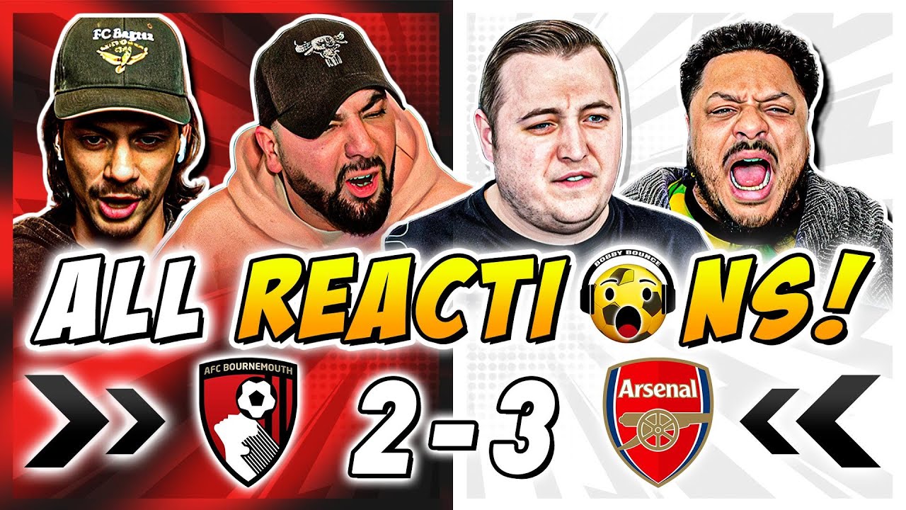 Arsenal and Rivals & Haters Fan Reactions to Bournemouth 2-3 Arsenal ...