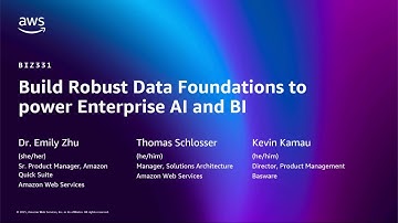AWS re:Invent 2025 - Build robust data foundations to power enterprise AI and BI (BIZ331)