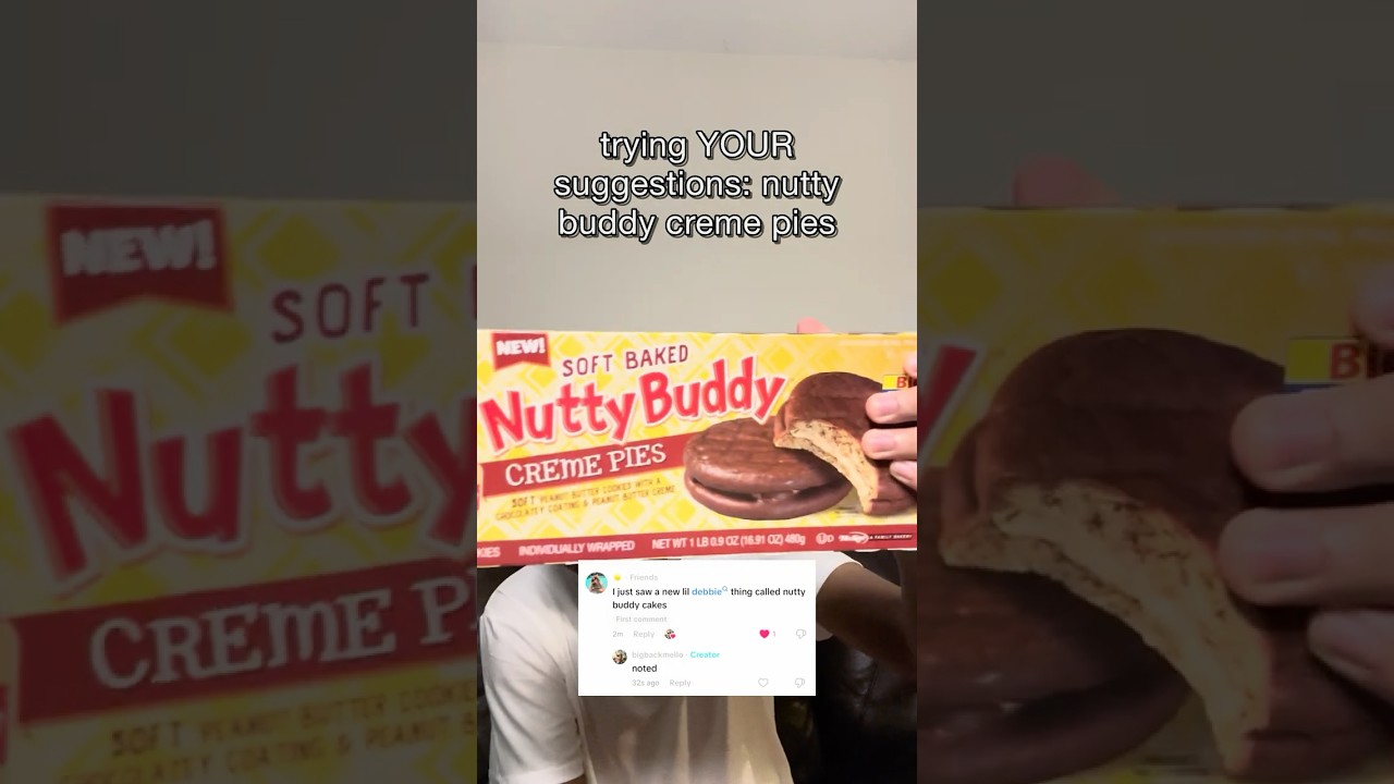 trying YOUR suggestions: nutty buddy creme pies