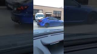 Lexus ISF Burnout