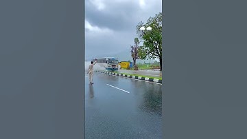 GSRTC Bus In Rain 🌧️#trending #gsrtc #shorts