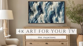 Vintage Ocean Waves Art For Your TV | Vintage Art For Your TV | TV Art | 4K | 2Hr | Oil Painting