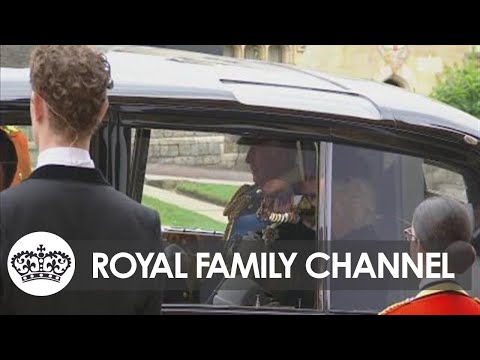 Royal family leave following committal service