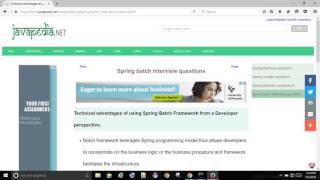 Celebrity Technical advantages of using Spring Batch Framework from a Developer perspective. | javapedia.net Profile