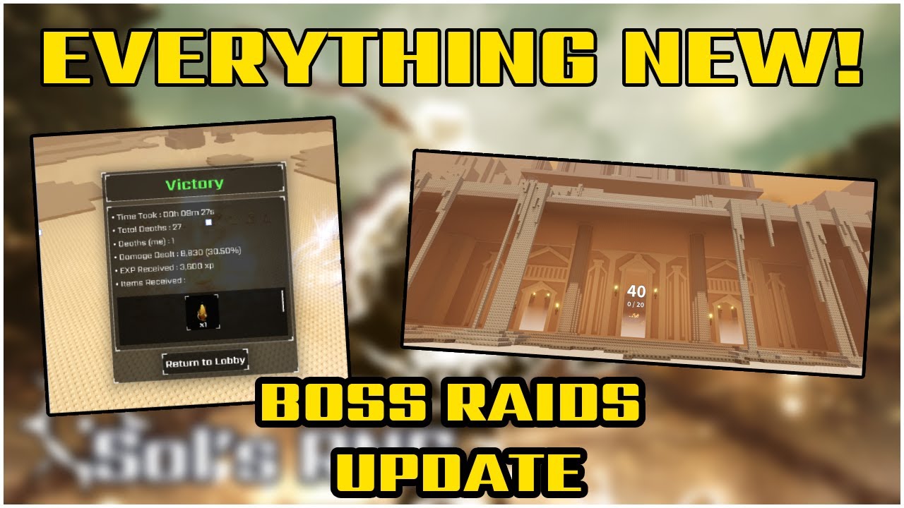 Everything NEW In the BOSS RAIDS Update | Roblox Sol's RNG - YouTube
