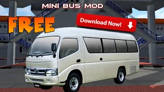 new hino dutro mini bus mod for bussid | bus simulator indonesia | screenshot 2