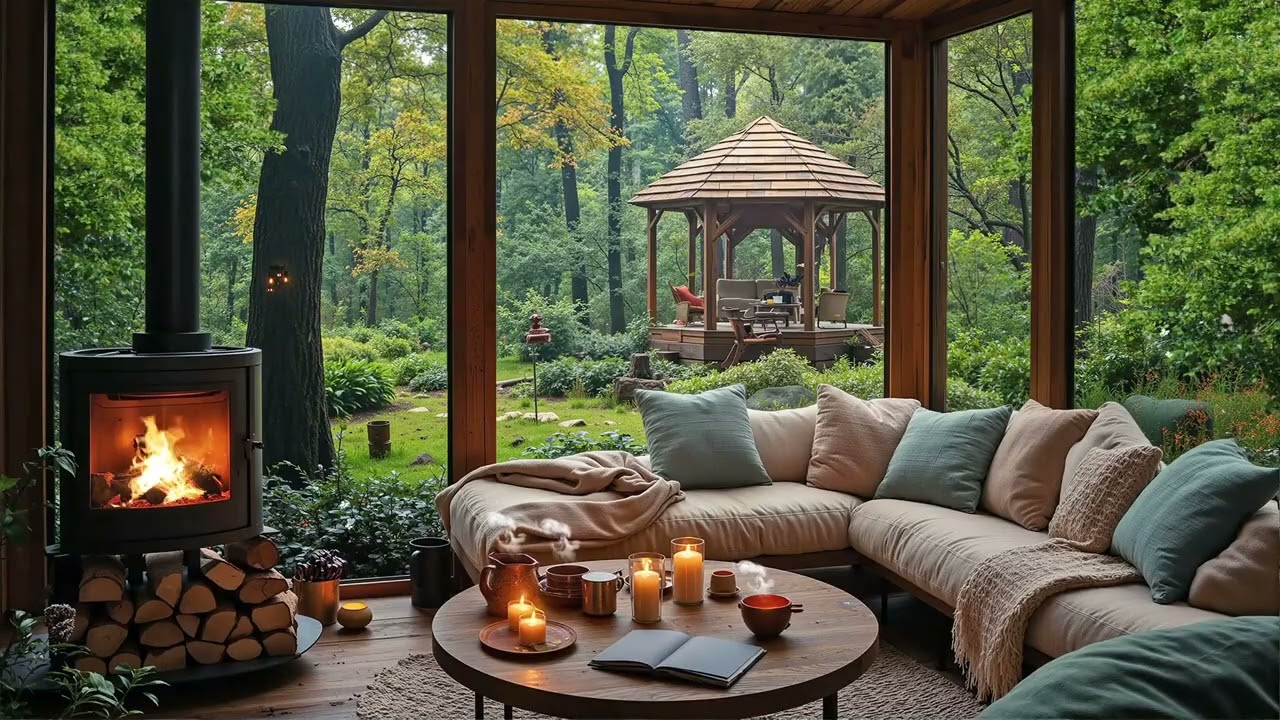 Cozy Spring Cabin Jazz 🌿 Soft Jazz Music for Fresh Mornings, Reading & Peaceful Focus