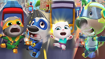 999 Funny Fails Talking tom Gold Run VS Talking Tom Hero Dash Part 1