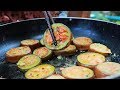 Yummy Eggplant Circle Cooking - Tasty Eggplant Recipe - Cooking With Sros