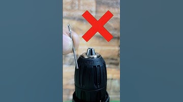 Be sure to remember this trick! How can you easily clamp a small drill in a screwdriver? #shorts