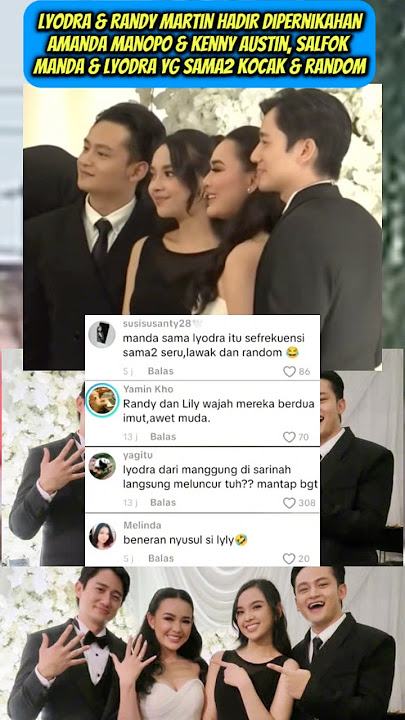 Lyodra & Randy Martin Attend Amanda & Kenny Austin's Wedding Reception😍 #lyodra #amandamanopo