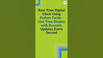 ⏰ Build a Digital Clock in 60 Seconds! 🕒✨ (Python Turtle) #shorts