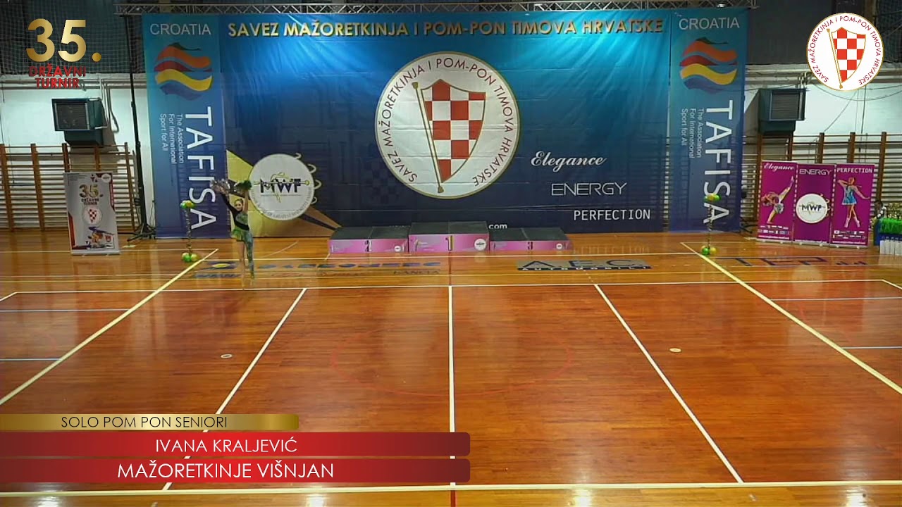 2020. SMPTH 35. DRŽAVNI TURNIR: SOLO POM PON SENIORI, MAŽORETKINJE VIŠNJAN, IVANA KRALJEVIĆ