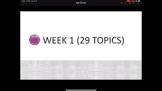 Week 1 ALEKS Topics