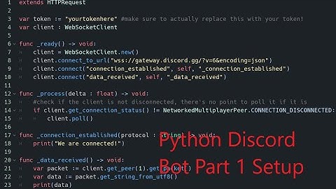 Python: How to make a Discord bot (Part:1 Setup)