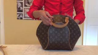 Louis Vuitton LV Monogram Ellipse MM Handbag Browns Canvas Bag - VERY GOOD