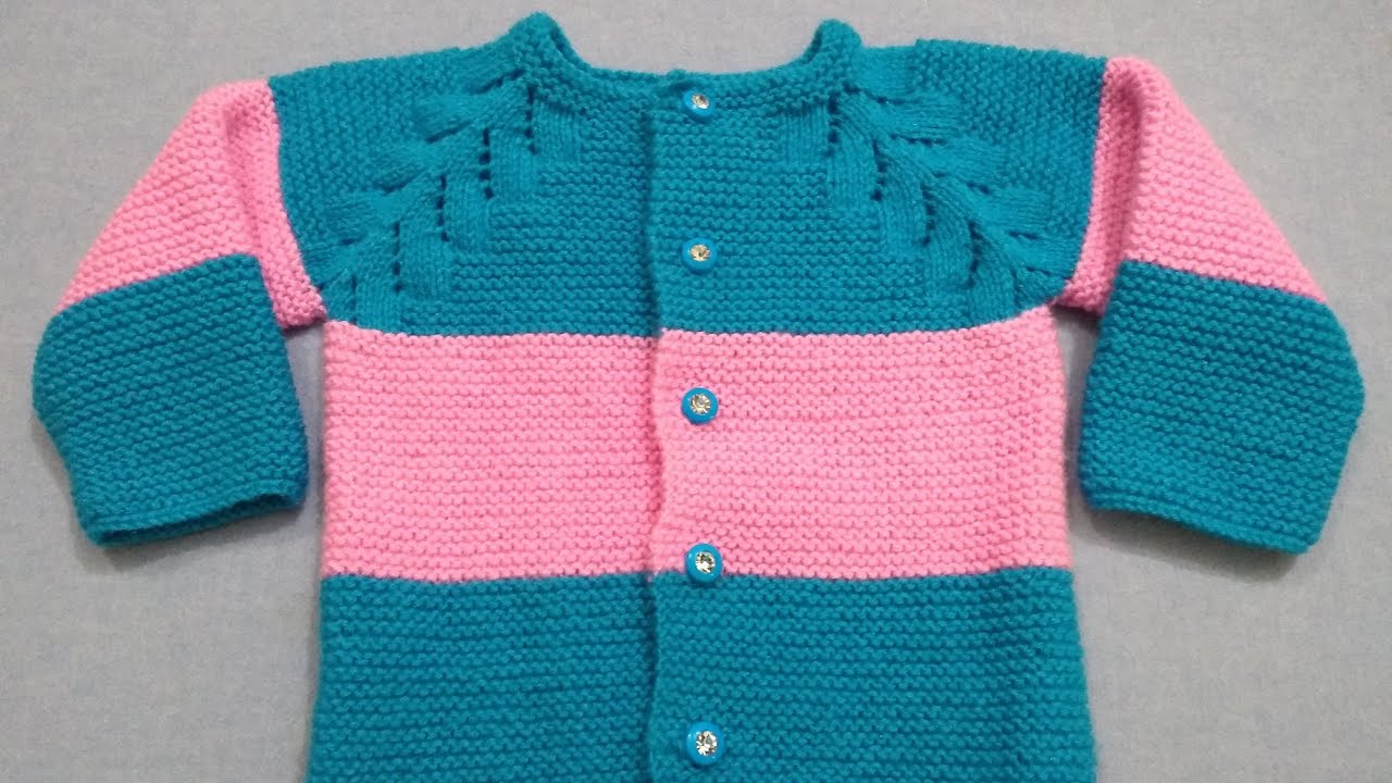 baby sweater neck design