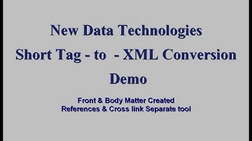 WORD to XML |  PDF to XML | JATS Journal XML Conversion
