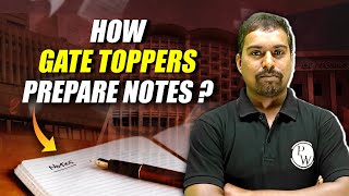 How GATE Topper Prepare Notes