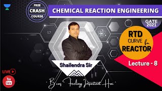 RTD Curve for Reactors | Chemical Reaction Engineering (Crash Course) | Lec - 8 | Shailendra Kumar