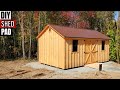 Homestead Shed Pad Amish built shed DIY and Save Money for other backyard projects