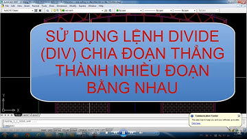 Sử dụng lệnh Divide chia đoạn thẳng bằng nhau trong autocad.