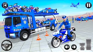 Police Moto Bike Transport Truck - 🏍️👮 Bike transport truck games  - Android gameplay screenshot 2