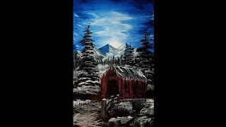 Covered Bridge SPRAY PAINT ART TUTORIAL