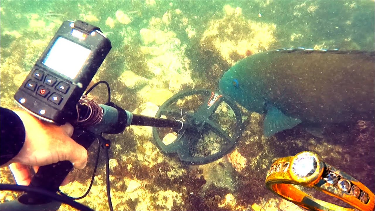 FREE DIVE Metal Detecting in BIG SURF!! EXPENSIVE Jewelry Found!! YouTube