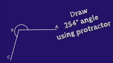How to draw 254 degree angle using protractor. shsirclasses.