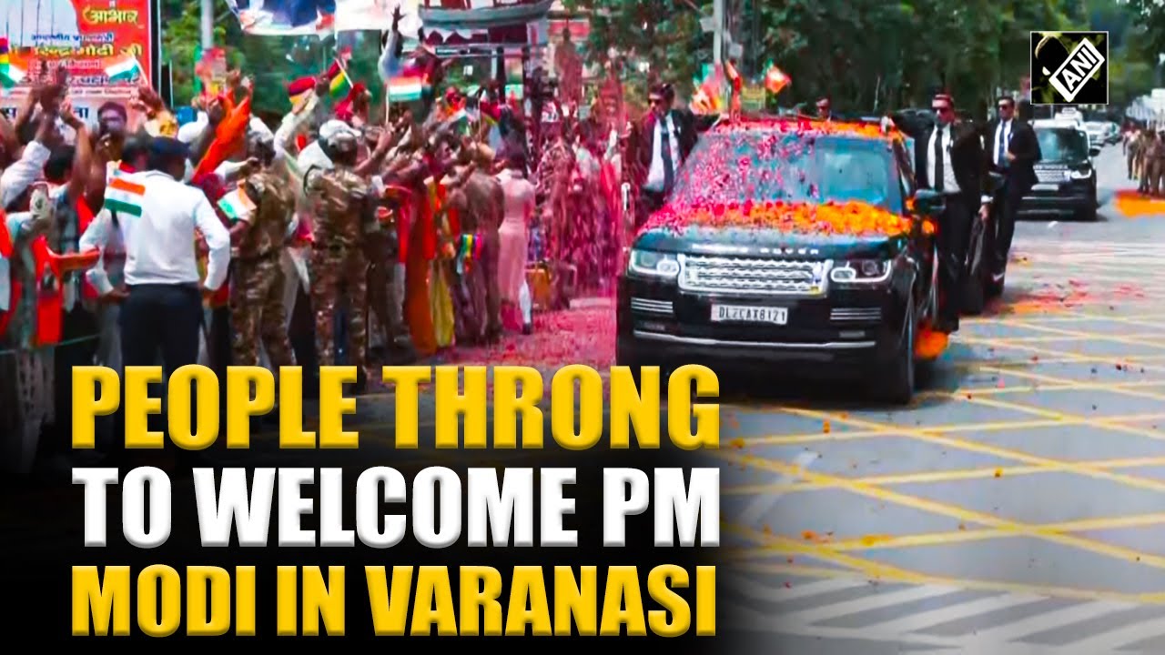 Watch: PM Modi’s grand roadshow in Varanasi as people throng to welcome him