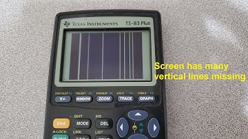 TI-83 Plus Calculator Screen Issue and Fix (sort of)