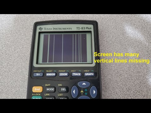 TI-83 Plus Calculator Screen Issue and Fix (sort of)