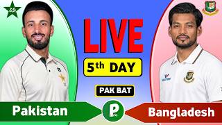 Pakistan vs Bangladesh Live Match Today  | PAK vs BAN 1st Test Day 5 Live Cricket Score & Commentary screenshot 4