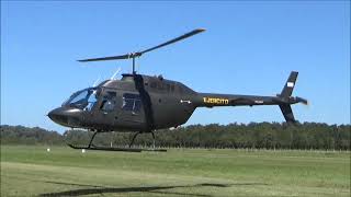 Agusta/Bell 206B1 Jet Ranger del Ejercito Argentino llegando a la EAA 2022 12-03-22