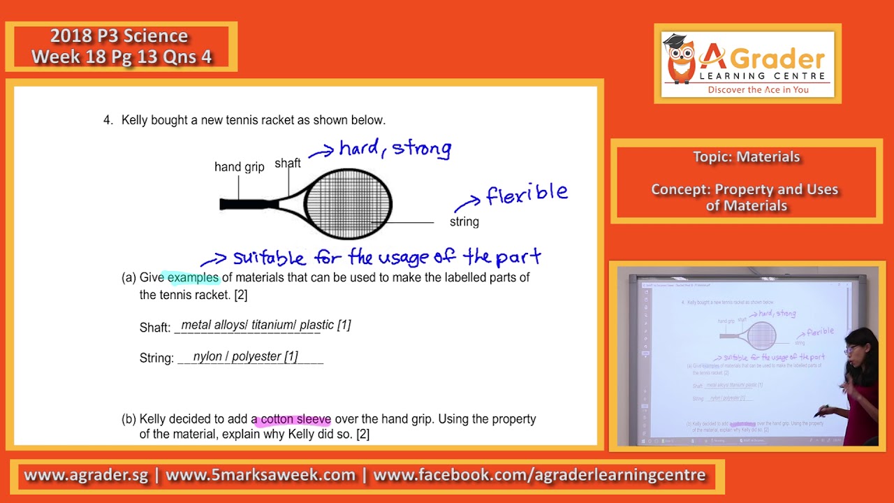 2018 P3 Science Week 18 Materials (Property and Uses of Materials